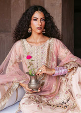 Arzoo By Zarqash Festive Embroidered Raw Silk 3 Piece Unstitched Suit ZQ25AF D-06 BAHAR